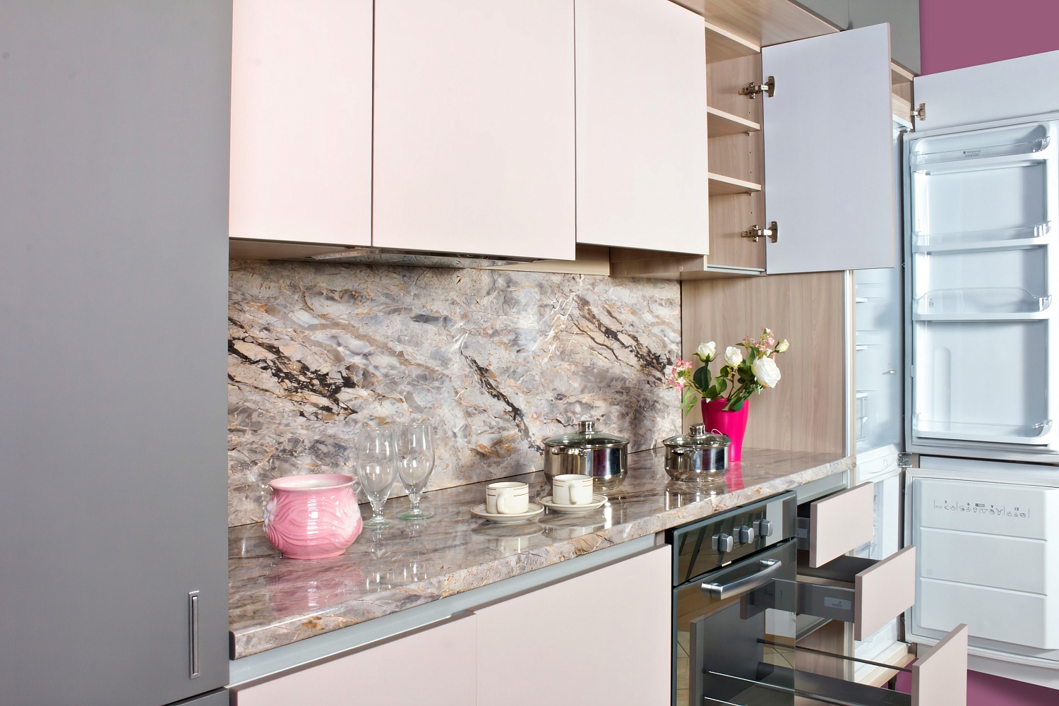 МИНИМАЛИЗМ PINK софт темно-серый