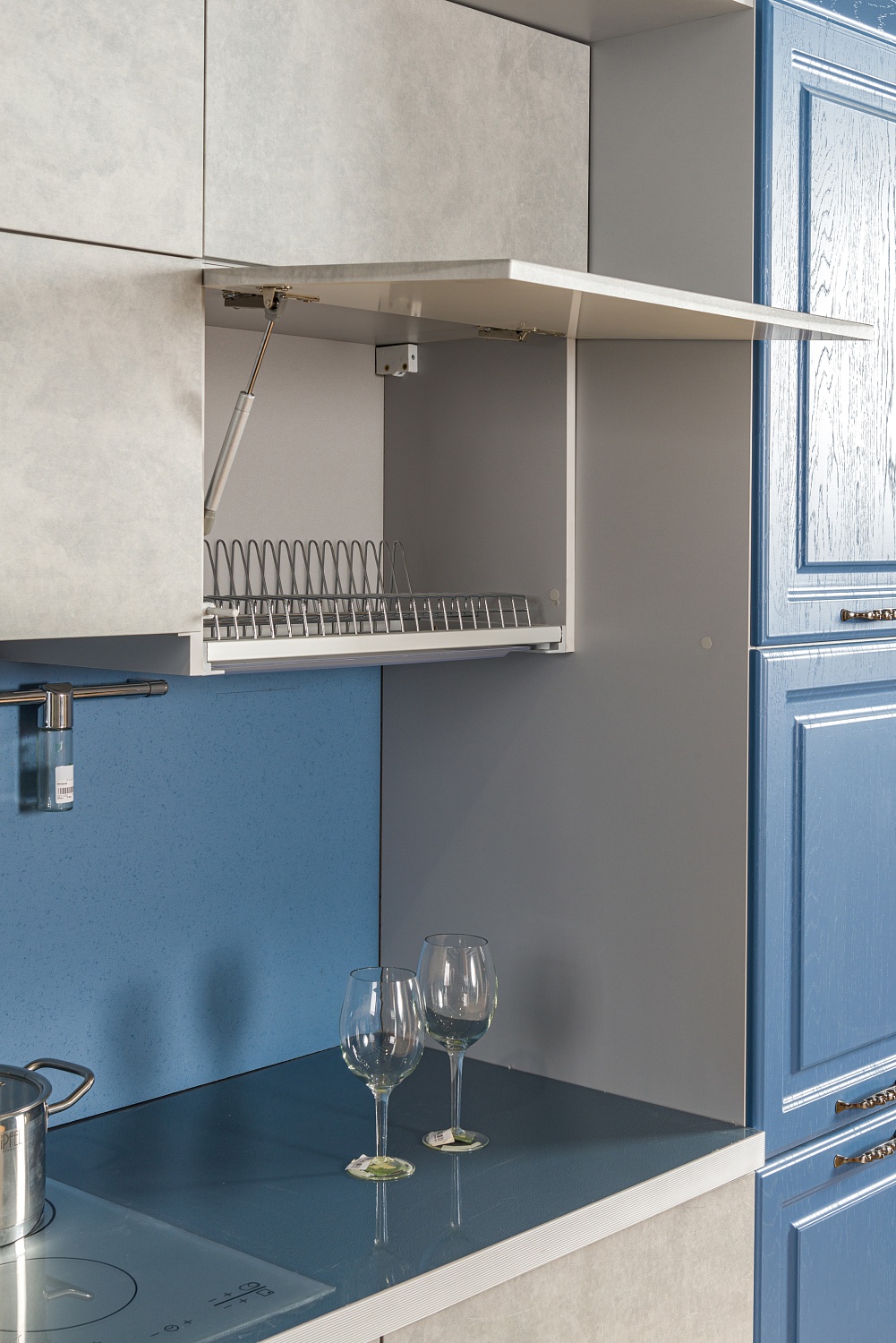 КУХНЯ "Бетон-Массив Деним"