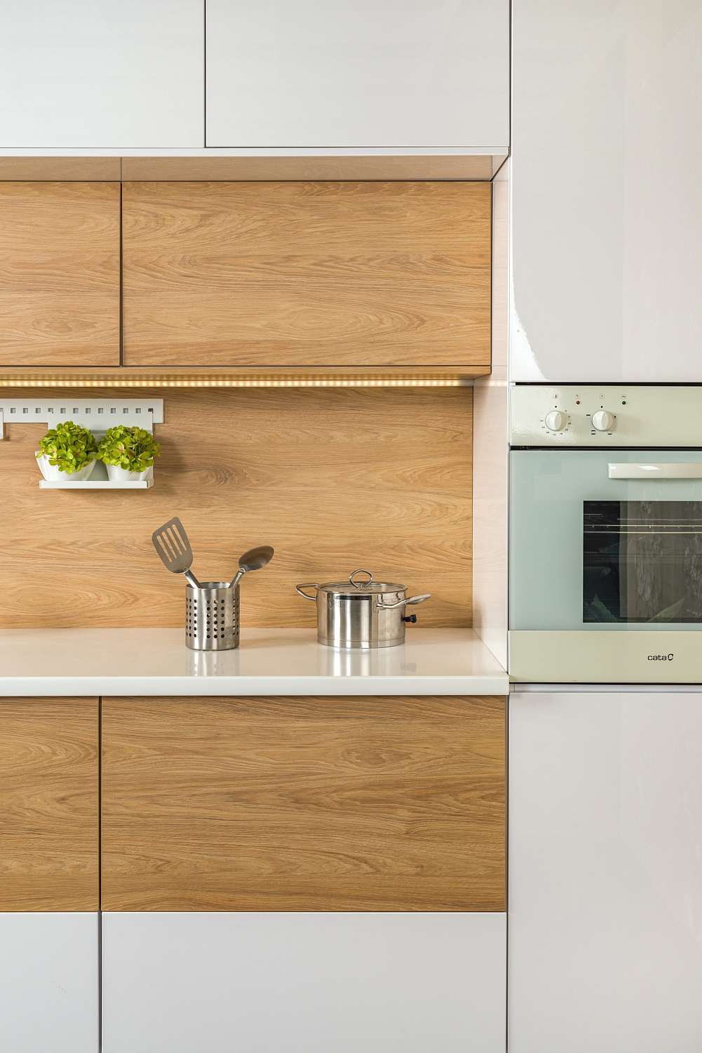 МОНИКА белый глянец / гикори натуральный